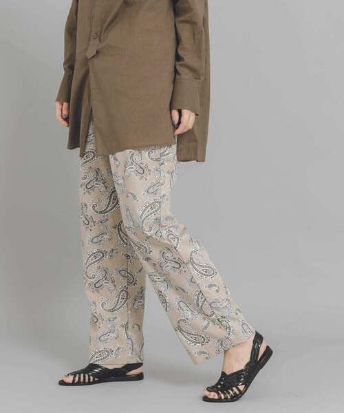 URBAN RESEARCH DOORS（アーバンリサーチドアーズ）の「White Label　CRウェザーペイズリーパンツ（その他パンツ・レディース・ベージュ系その他・ONE）」の3枚目の写真