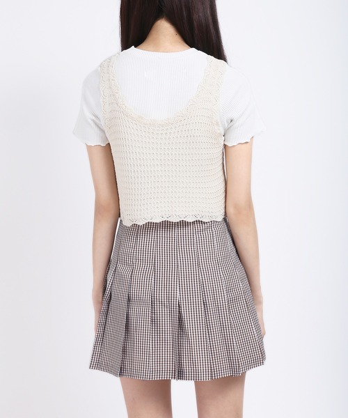 WC（ダブル シー）の「クマ刺繍クロシェベスト（ベスト・レディース・ベージュ/アイボリー・FREE）」の9枚目の写真