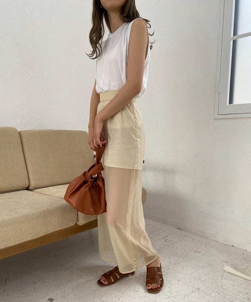 I_am（アイアム）の「cross belt flat sandals（サンダル・レディース・ブラウン/ブラック/オフホワイト・L/S/M）」の14枚目の写真