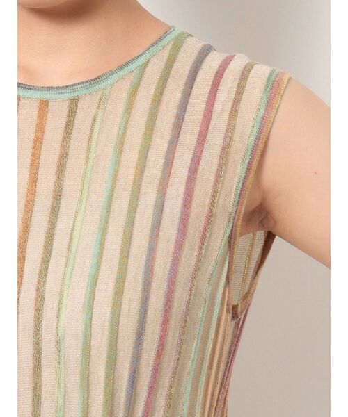 LAGUNAMOON（ラグナムーン）の「シアーレインボーニットワンピース（ワンピース・レディース・ブラック/ベージュ/ボルドー/パープル系その他3・SMALL/MEDIUM）」の18枚目の写真