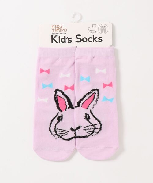 SESTO（セスト）の「gu21aw/KID'S　WPOPクルー丈ソックス（ソックス/靴下・キッズ・ラベンダー/オフホワイト/ブラック/イエロー/グリーン/ブルー・16-18㎝）」の5枚目の写真