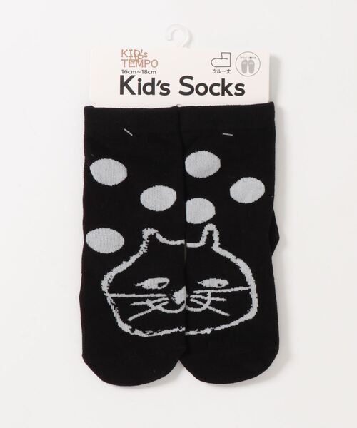 SESTO（セスト）の「gu21aw/KID'S　WPOPクルー丈ソックス（ソックス/靴下・キッズ・ラベンダー/オフホワイト/ブラック/イエロー/グリーン/ブルー・16-18㎝）」の2枚目の写真