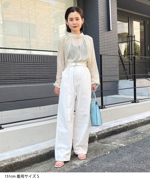 STUNNING LURE(スタニングルアー)の「ボトルネックブラウス(シャツ/ブラウス・レディース・ブラック/ベージュ・SMALL/MEDIUM)」の14枚目の写真
