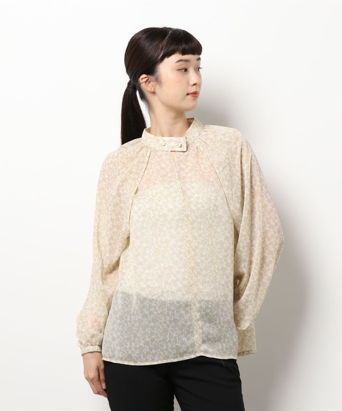 スタニングルアー　シースルー長袖シャツ ベージュ スタニングルアーシースルー長袖シャツ ベージュ