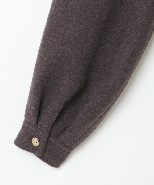 notch.（ノッチ）の「アシメキルティング配色コート（ノーカラーコート・レディース・ダークグレー/ブラウン/ベージュ・TM/M）」の11枚目の写真