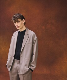 PUBLIC TOKYO | AQUAウール　カルゼジャケット(テーラードジャケット)