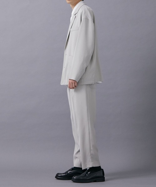PUBLIC TOKYO（パブリックトウキョウ）の「AQUAウール　カルゼジャケット（テーラードジャケット・メンズ・ベージュ/ネイビー/アイボリー・1/2/3）」の8枚目の写真