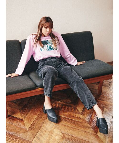 EVRIS（エヴリス）の「【AN&YURI×EVRIS】PHOTO L/S（Tシャツ/カットソー・レディース・ホワイト/ブラック/ピンク・FREE）」の14枚目の写真