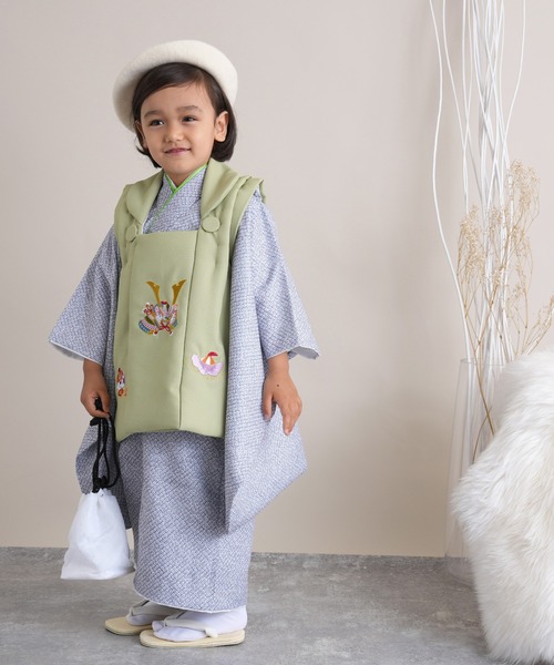 セール 着物 Utatane ウタタネ の着物 七五三男の子３歳用被布コート9点セット をセール価格で購入できます Utatane 水着 着物 浴衣 Utatane ウタタネ のファッション 七五三男の子３歳用被布コート9点セット 着物