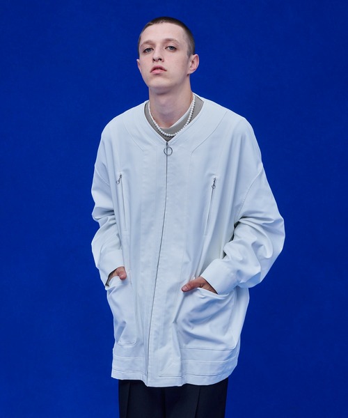 UNITED TOKYO（ユナイテッドトウキョウ）の「カラーレスフレームジップブルゾン（ブルゾン・メンズ・ブラック/ホワイト・1/2）」の14枚目の写真