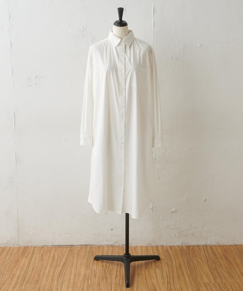 BEARDSLEY（ビアズリー）の「フラワー刺繍の襟は取り外し可能 刺繍衿シャツハオリ（シャツ/ブラウス・レディース・ホワイト/ネイビー・FREE）」の9枚目の写真