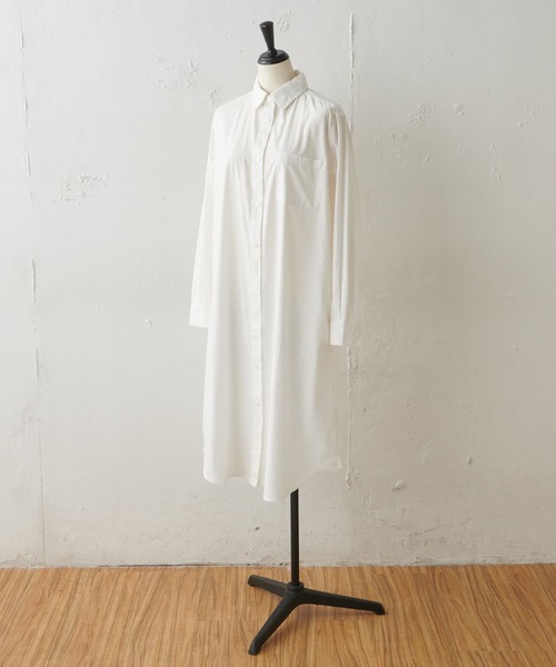 BEARDSLEY（ビアズリー）の「フラワー刺繍の襟は取り外し可能 刺繍衿シャツハオリ（シャツ/ブラウス・レディース・ホワイト/ネイビー・FREE）」の18枚目の写真