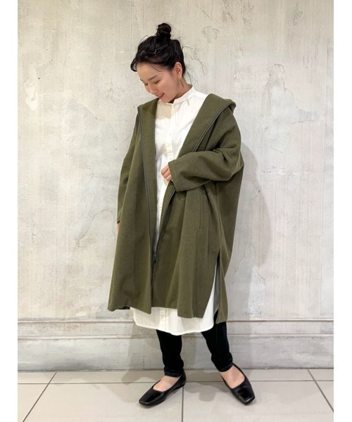 BEARDSLEY（ビアズリー）の「フラワー刺繍の襟は取り外し可能 刺繍衿シャツハオリ（シャツ/ブラウス・レディース・ホワイト/ネイビー・FREE）」の22枚目の写真