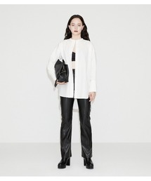 AZUL by moussy | 【PLUS】SLP BAND NECK SHIRT/バンドネックシャツ(シャツ/ブラウス)