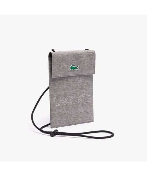 LACOSTE（ラコステ）の「ネオクロコシーズナル スマホネックポーチ（スマホグッズ・メンズ・グレー・FREE）」の3枚目の写真