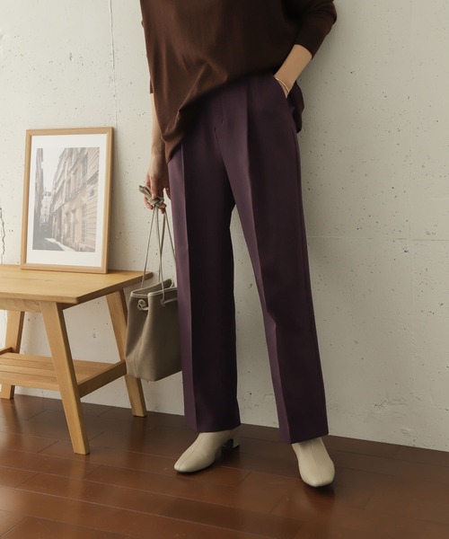 URBAN RESEARCH DOORS（アーバンリサーチドアーズ）の「ダブルクロストラウザー∴（その他パンツ・レディース・ライトベージュ・38/36）」の2枚目の写真