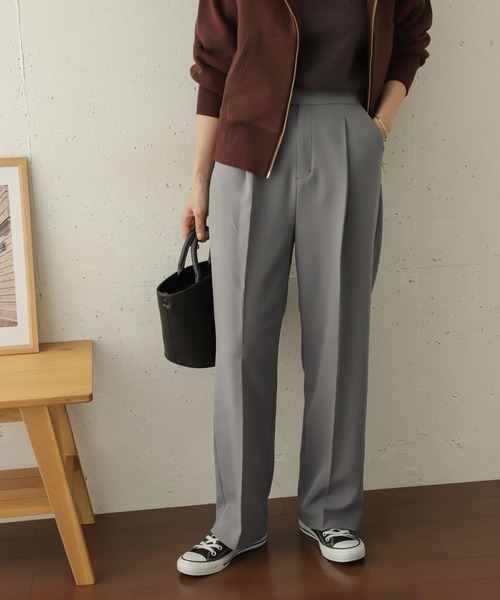 URBAN RESEARCH DOORS（アーバンリサーチドアーズ）の「ダブルクロストラウザー∴（その他パンツ・レディース・ライトベージュ・38/36）」の20枚目の写真