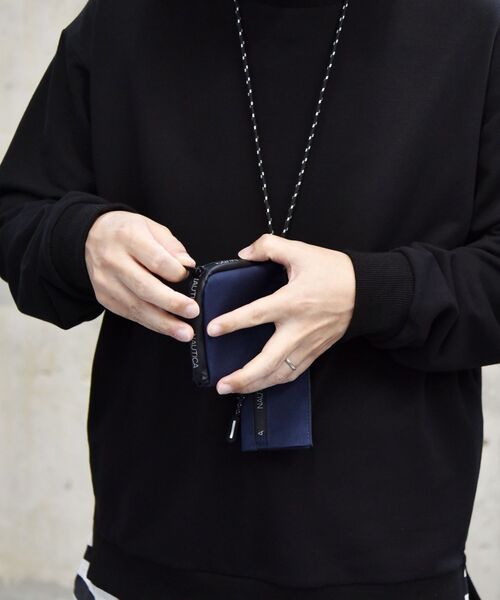 NAUTICA（ノーティカ）の「【WEB限定/SHIPS別注】NAUTICA: デタッチャブル 2ウォレット ショルダーストラップ（財布・メンズ・ブラック/ネイビー/その他・ONE SIZE）」の6枚目の写真
