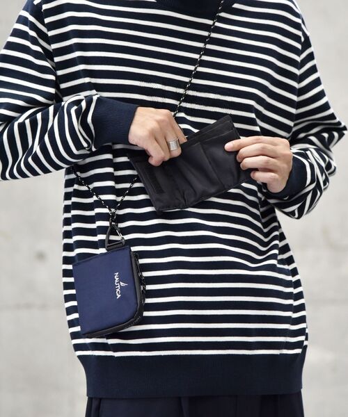 NAUTICA（ノーティカ）の「【WEB限定/SHIPS別注】NAUTICA: デタッチャブル 2ウォレット ショルダーストラップ（財布・メンズ・ブラック/ネイビー/その他・ONE SIZE）」の8枚目の写真