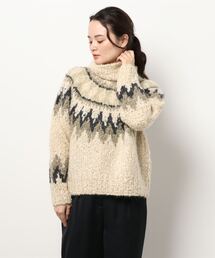 Bshop | 【unfil】カシミヤブレンド ハンドニットセーター WOMEN(ニット/セーター)