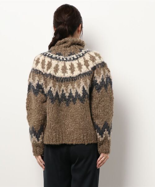 Bshop（ビショップ）の「【unfil】カシミヤブレンド ハンドニットセーター WOMEN（ニット/セーター・レディース・ブラウン系その他/ホワイト系その他5・1）」の4枚目の写真