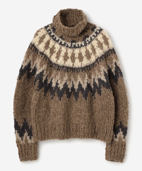 Bshop（ビショップ）の「【unfil】カシミヤブレンド ハンドニットセーター WOMEN（ニット/セーター・レディース・ブラウン系その他/ホワイト系その他5・1）」の15枚目の写真