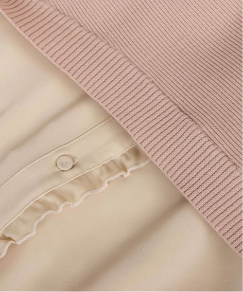 RANDA(ランダ)の「ニットレイヤードロングシャツワンピース(シャツワンピース・レディース・ブルー/ベージュ/グリーン・FREE)」の15枚目の写真