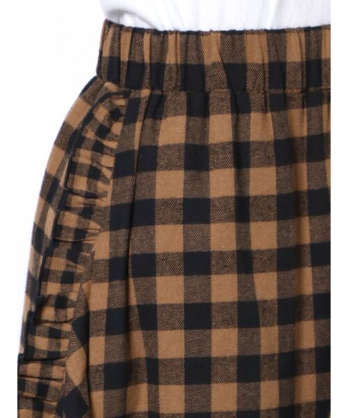 merry jenny（メリージェニー）の「ギンガムフレアロングスカート（スカート・レディース・ブラック/オレンジ/グリーン・FREE）」の12枚目の写真