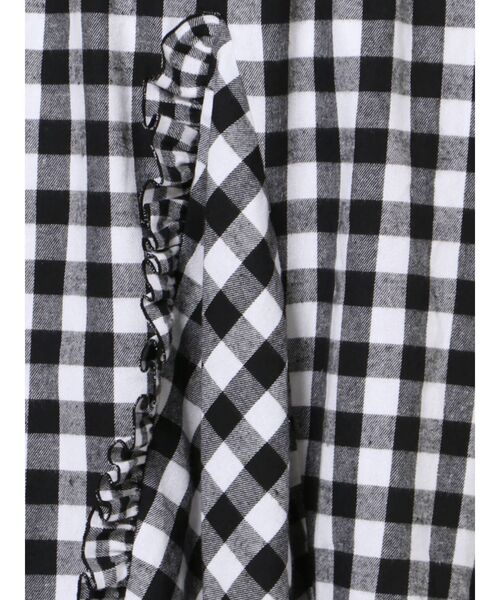 merry jenny（メリージェニー）の「ギンガムフレアロングスカート（スカート・レディース・ブラック/オレンジ/グリーン・FREE）」の8枚目の写真