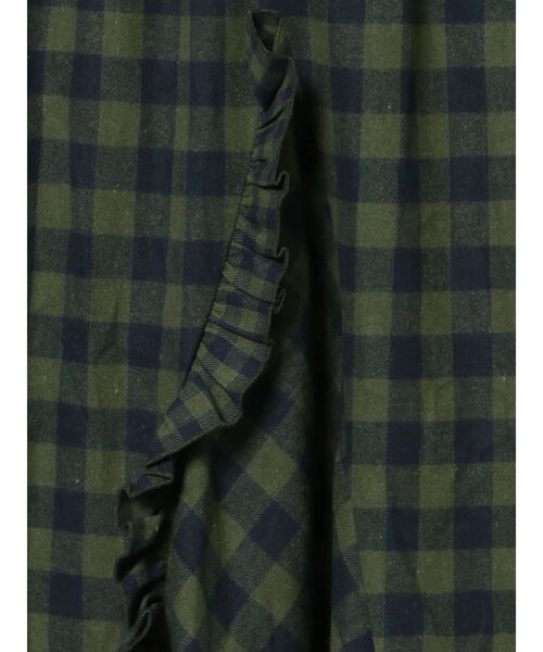 merry jenny（メリージェニー）の「ギンガムフレアロングスカート（スカート・レディース・ブラック/オレンジ/グリーン・FREE）」の7枚目の写真