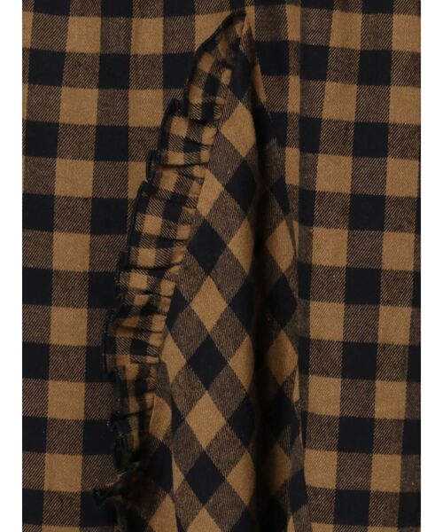 merry jenny（メリージェニー）の「ギンガムフレアロングスカート（スカート・レディース・ブラック/オレンジ/グリーン・FREE）」の5枚目の写真