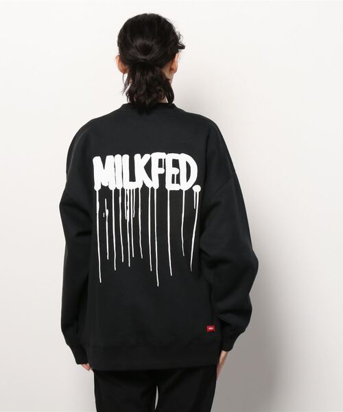 MILKFED.（ミルクフェド）の「KRINK×MILKFED SWEAT TOP（スウェット・レディース・オフホワイト/ブラック/ベージュ/ライトピンク・ONE SIZE）」の8枚目の写真