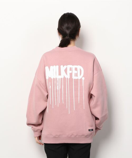 MILKFED.（ミルクフェド）の「KRINK×MILKFED SWEAT TOP（スウェット・レディース・オフホワイト/ブラック/ベージュ/ライトピンク・ONE SIZE）」の11枚目の写真