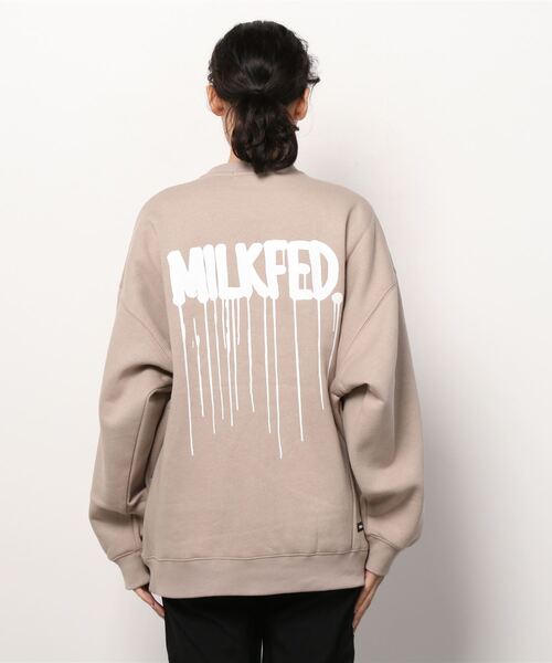 MILKFED.（ミルクフェド）の「KRINK×MILKFED SWEAT TOP（スウェット・レディース・オフホワイト/ブラック/ベージュ/ライトピンク・ONE SIZE）」の10枚目の写真