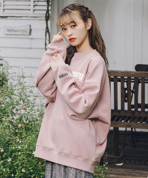 MILKFED.（ミルクフェド）の「KRINK×MILKFED SWEAT TOP（スウェット・レディース・オフホワイト/ブラック/ベージュ/ライトピンク・ONE SIZE）」の15枚目の写真
