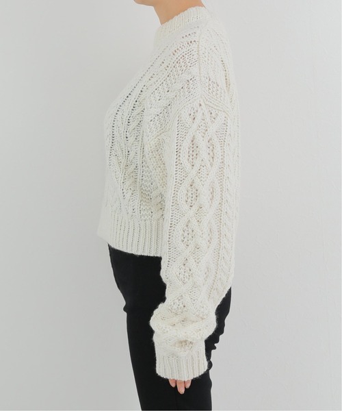 Charles Chaton（シャルルシャトン）の「ビッグケーブルニット（ニット/セーター・レディース・アイボリー・FREE）」の5枚目の写真
