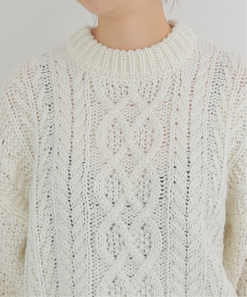 Charles Chaton（シャルルシャトン）の「ビッグケーブルニット（ニット/セーター・レディース・アイボリー・FREE）」の7枚目の写真