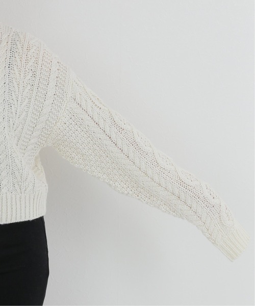 Charles Chaton（シャルルシャトン）の「ビッグケーブルニット（ニット/セーター・レディース・アイボリー・FREE）」の9枚目の写真