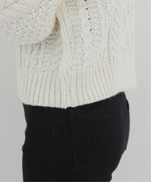 Charles Chaton（シャルルシャトン）の「ビッグケーブルニット（ニット/セーター・レディース・アイボリー・FREE）」の11枚目の写真