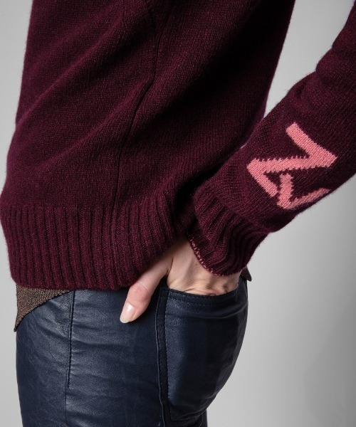 ZADIG&VOLTAIRE(ザディグ エ ヴォルテール)の「SOURCA RC(ニット/セーター・レディース・ボルドー・S/XS/M)」の2枚目の写真