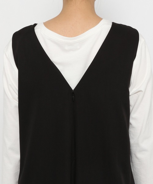 LEPSIM（レプシィム）の「キレイめオールインワン　229717（つなぎ/オールインワン・レディース・ブラック/ブルーグリーン・FREE）」の17枚目の写真