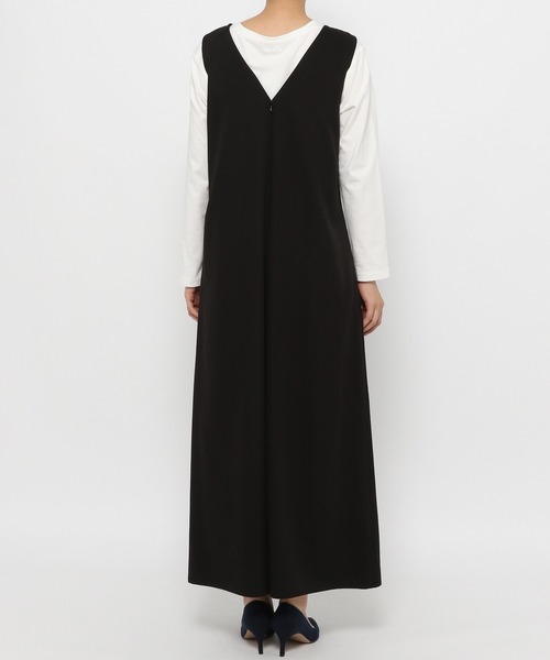 LEPSIM（レプシィム）の「キレイめオールインワン　229717（つなぎ/オールインワン・レディース・ブラック/ブルーグリーン・FREE）」の12枚目の写真