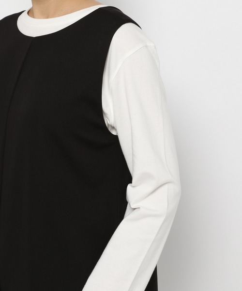 LEPSIM（レプシィム）の「キレイめオールインワン　229717（つなぎ/オールインワン・レディース・ブラック/ブルーグリーン・FREE）」の14枚目の写真