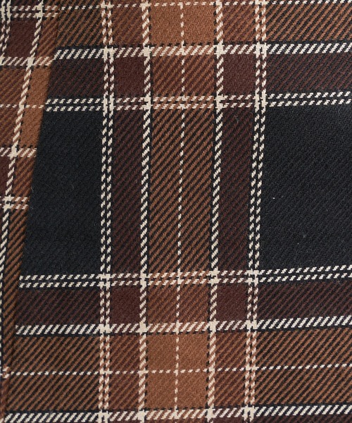natural couture(ナチュラルクチュール)の「【WEB限定】合皮&ビッグチェックウエストマーメイドスカート Mサイズ(スカート・レディース・ベージュ系/パープル/ブラウン系/モカ・MEDIUM)」の21枚目の写真