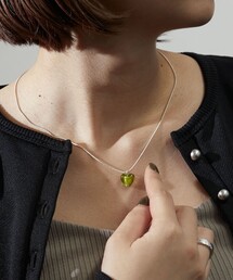 Firsthand/ファーストハンド CLEAR HEART CHAIN NECKLACE / クリアハートチェーンネックレス