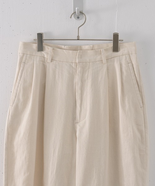 Alcindor Materials(アルシンダーマテリアルズ)の「bio processing tapered pants/バイオ加工テーパードパンツ(その他パンツ・メンズ・グレー/ナチュラル/ダークブルー・MEDIUM/LARGE)」の13枚目の写真