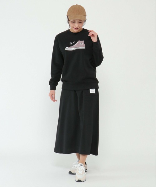 CONVERSE（コンバース）の「【WEB限定】CONVERSE コンバース 裏毛マキシスカート（スカート・レディース・ブラック/グレー/パープル・M/L）」の16枚目の写真