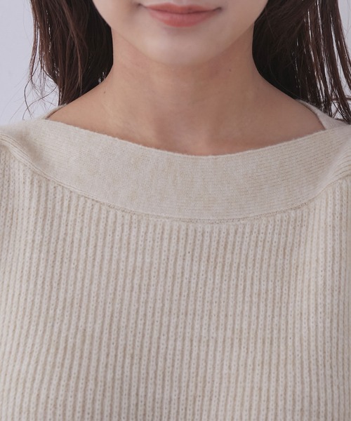 vis-`a-vis（ビサビ）の「【WEB限定】クラシカル肩釦ニットミニ丈ワンピース（ワンピース・レディース・レッド/キナリ/ブラック・M/S）」の15枚目の写真