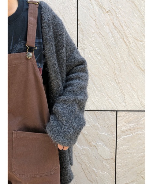 ulu(ウル)の「Original poodle shaggy wool knit cardigan(ニット/セーター・レディース・チャコール・FREE)」の7枚目の写真