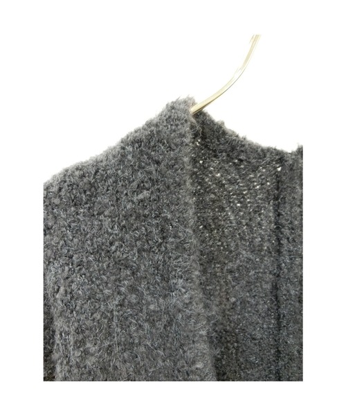 ulu(ウル)の「Original poodle shaggy wool knit cardigan(ニット/セーター・レディース・チャコール・FREE)」の8枚目の写真